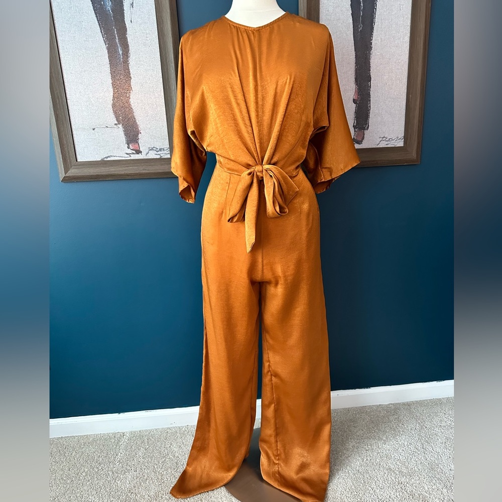 Gold One Piece Jumpsuit by Nicht (Never Worn)